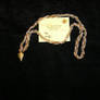 Gold leaf pendant necklace