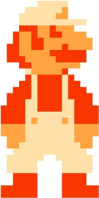 SMB1 - Fire Mario by bizklimkit on DeviantArt
