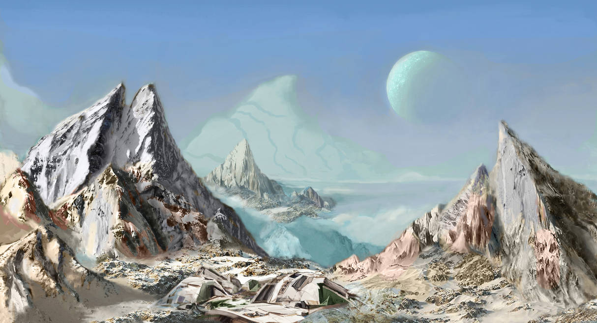 Ruins on ice-planet