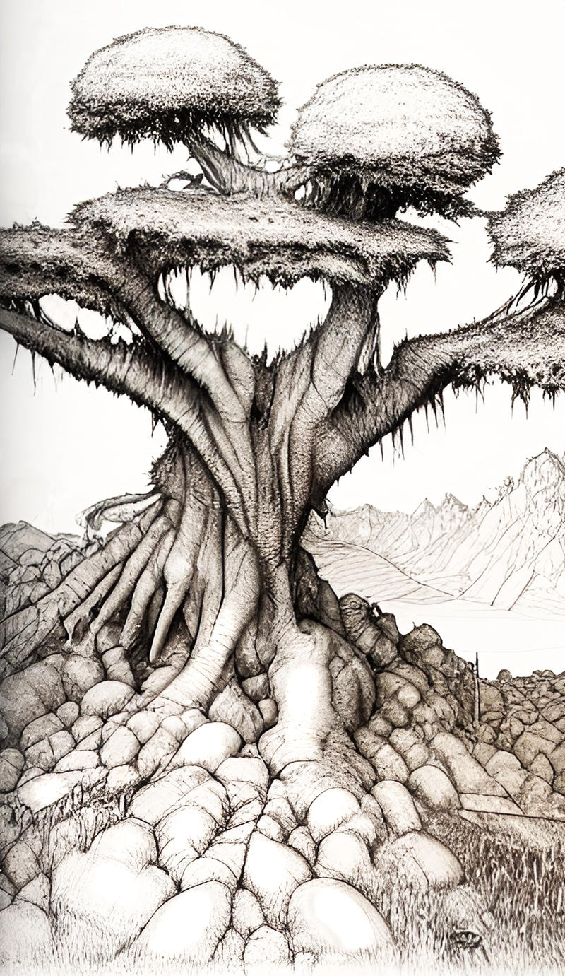 Tree on an alien planet by VanCoralArt on DeviantArt