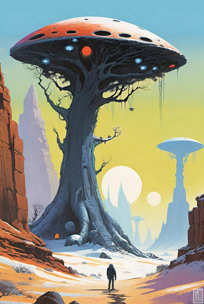 Alien miracle tree by VanCoralArt on DeviantArt