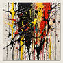 Abstract drip art painting II