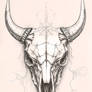 Fantasy Bull Skull