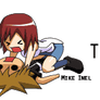 Kairi beating Sora