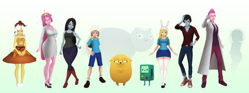 3D Adventure Time Characters