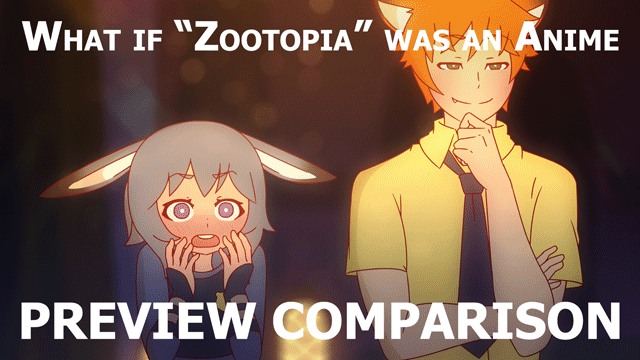 What if Zootopia was an Anime: Preview Comparison