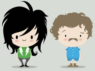 Mighty Boosh character designs