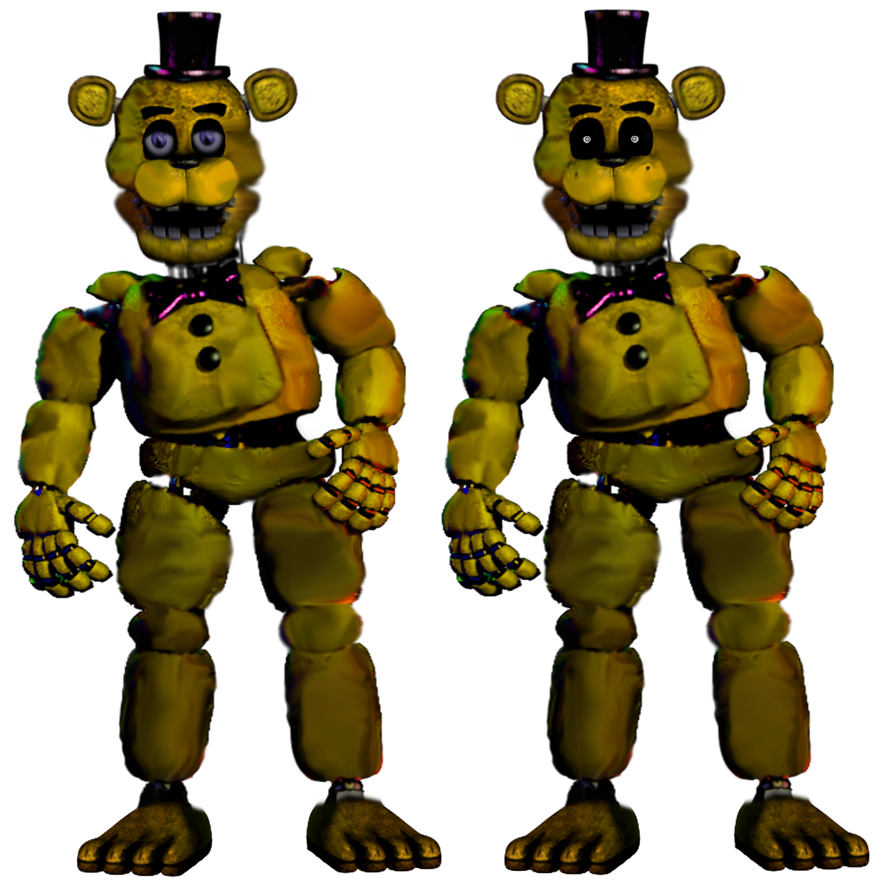 FNAF 2: Toy Fredbear (Golden Freddy) Full Body by Estevamgamer on DeviantArt