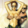 Duke Nukem and Lara Croft