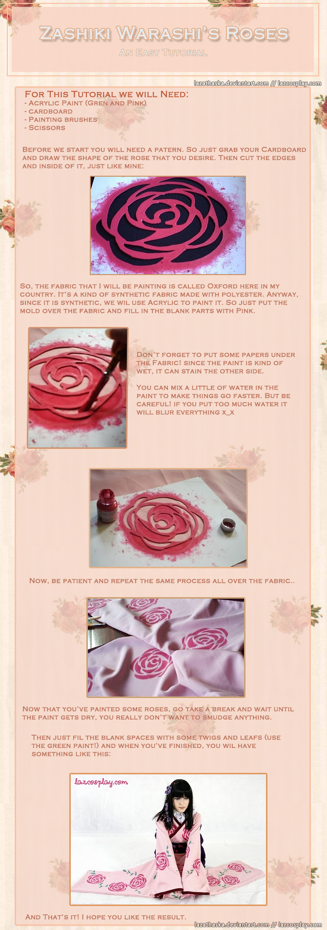 Zashiki's Roses - Tutorial