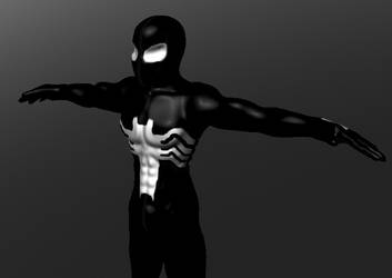 Black suit spiderman WIP