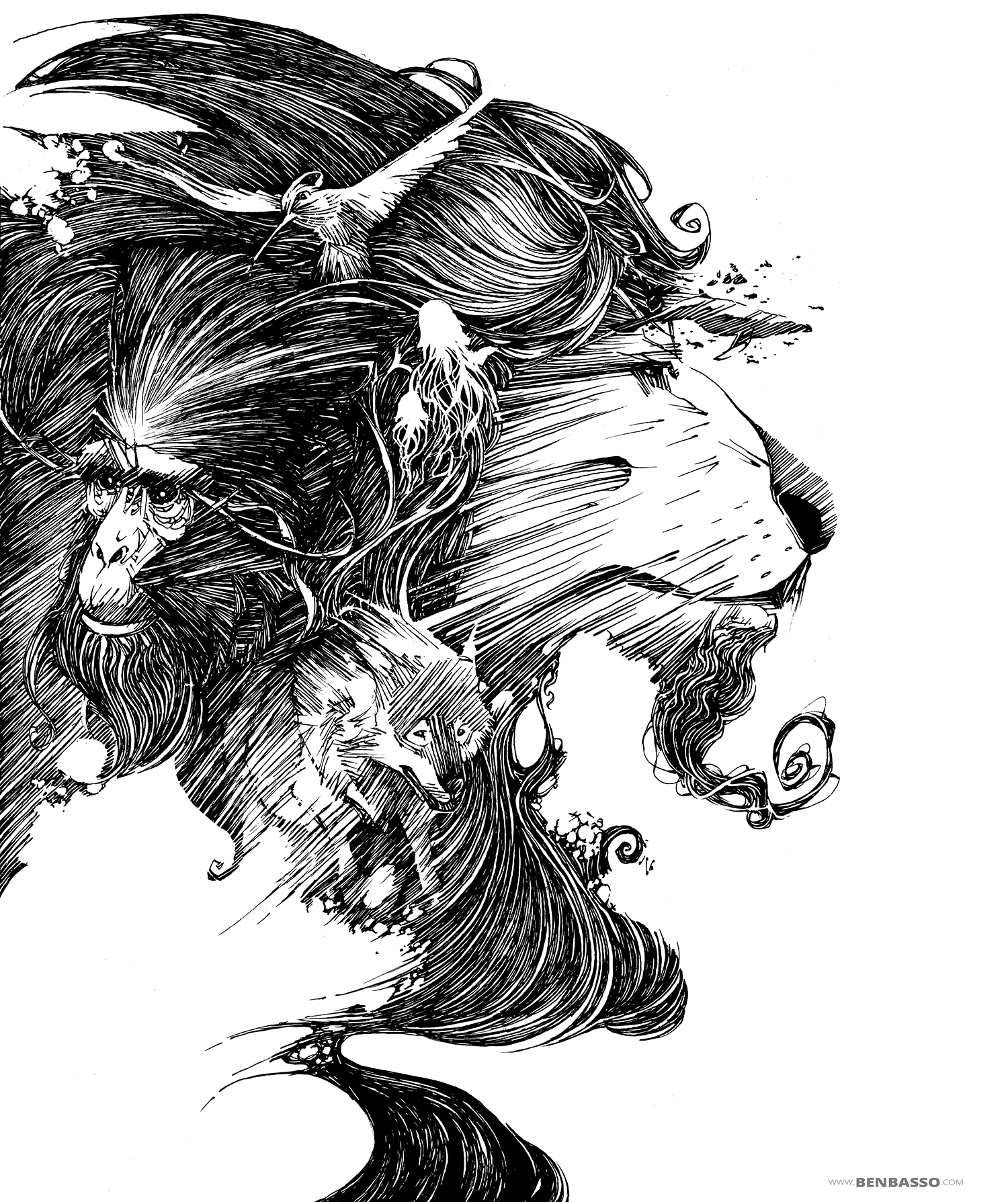 Cover of my artbook by BenBASSO