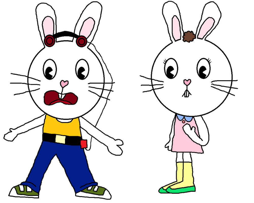 Floppy Rabbit and Mimi Rabbit in HTF style by pingguolover on DeviantArt