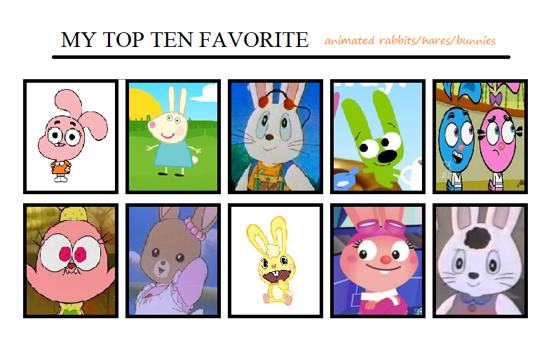 my top 10 favorite rabbits by pingguolover on DeviantArt