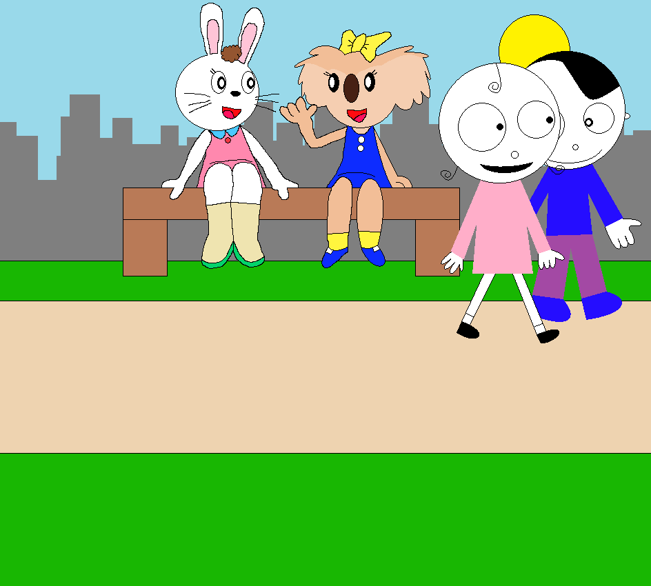 Mimi Rabbit and Laura Koala - Gal Chat by pingguolover on DeviantArt