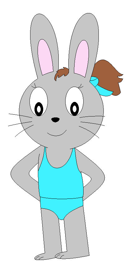 Lisa Rabbit in her swimsuit by pingguolover on DeviantArt