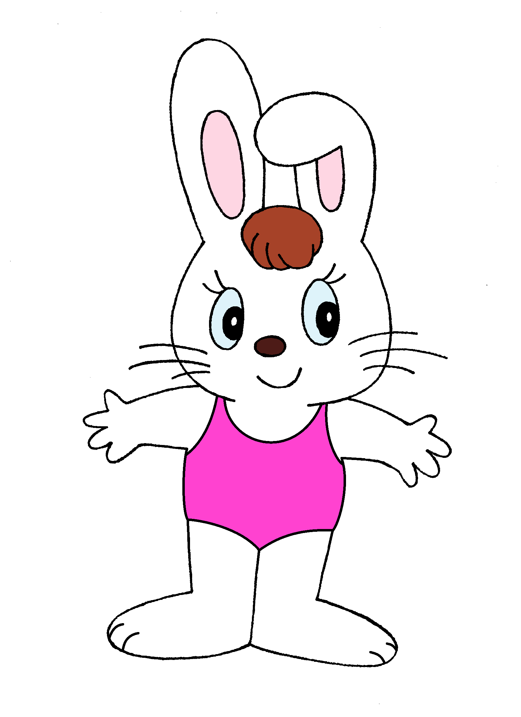 Mimi Rabbit in her own swimsuit by pingguolover on DeviantArt