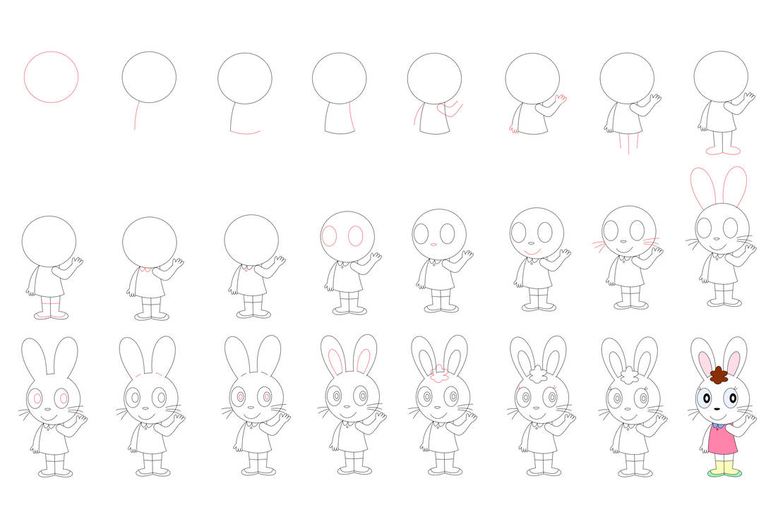 How to draw Mimi Rabbit by pingguolover on DeviantArt