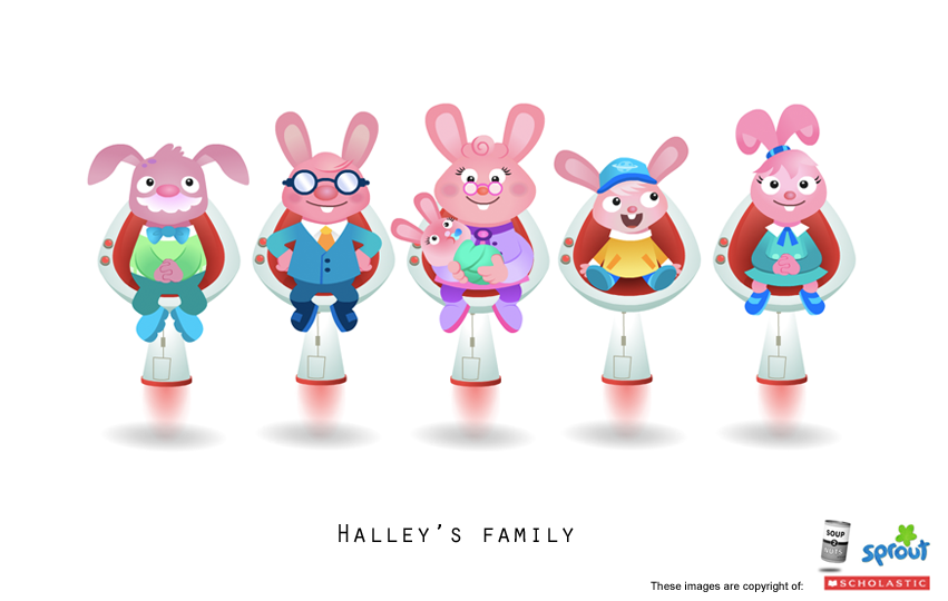Astroblast Digital Art Halley's family by pingguolover on DeviantArt