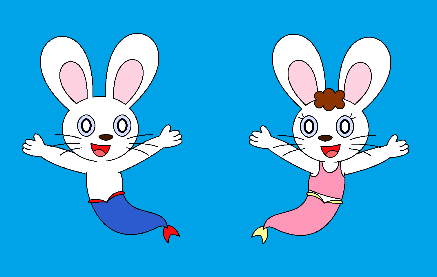 Deviantart Floppy Rabbit Mermay 2020: Floppy and Mimi by pingguolover on DeviantArt