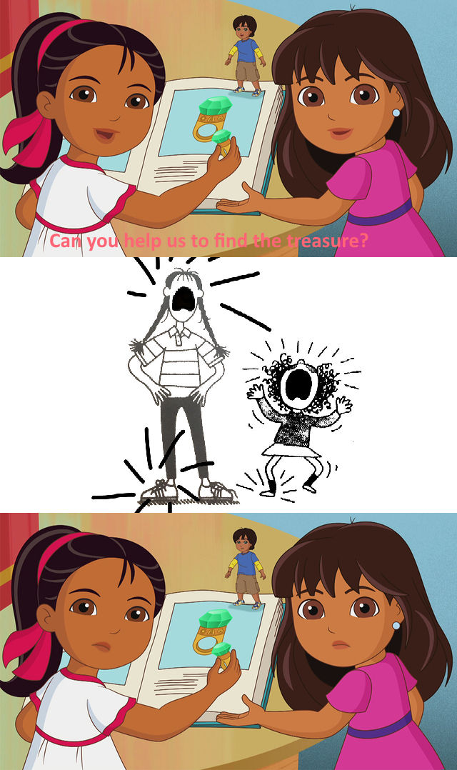 Ruby Martin Screaming Ruby and Tracy screaming at Dora and Friends by pingguolover on DeviantArt