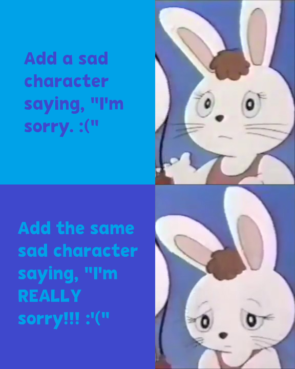 Depressed Rabbit Meme Who is depressed with Mimi Rabbit (blank meme) by pingguolover on ...