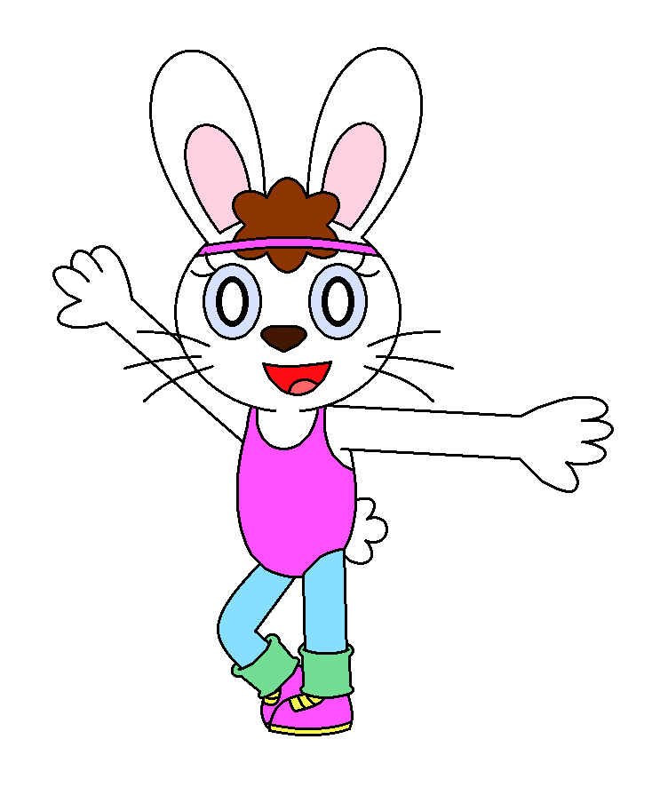 80s Aerobic Mimi Rabbit by pingguolover on DeviantArt