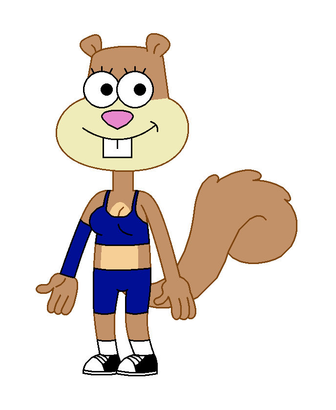 Sandy Cheeks without her Tune Squad outfit by pingguolover on DeviantArt