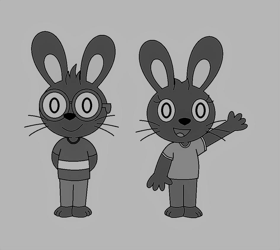 Inktober Month: Rabbits as Maxwell and May by pingguolover on DeviantArt