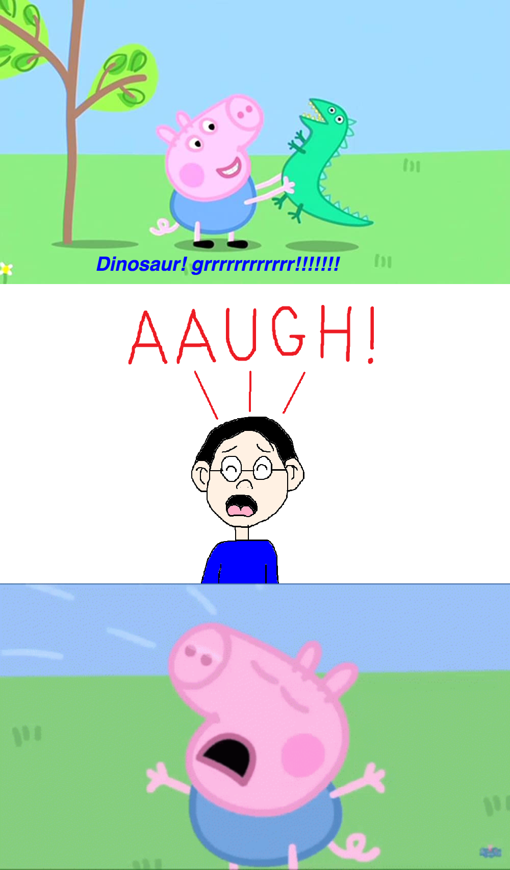 George Pig Rapping Michael Eddy screaming at George Pig by pingguolover on DeviantArt