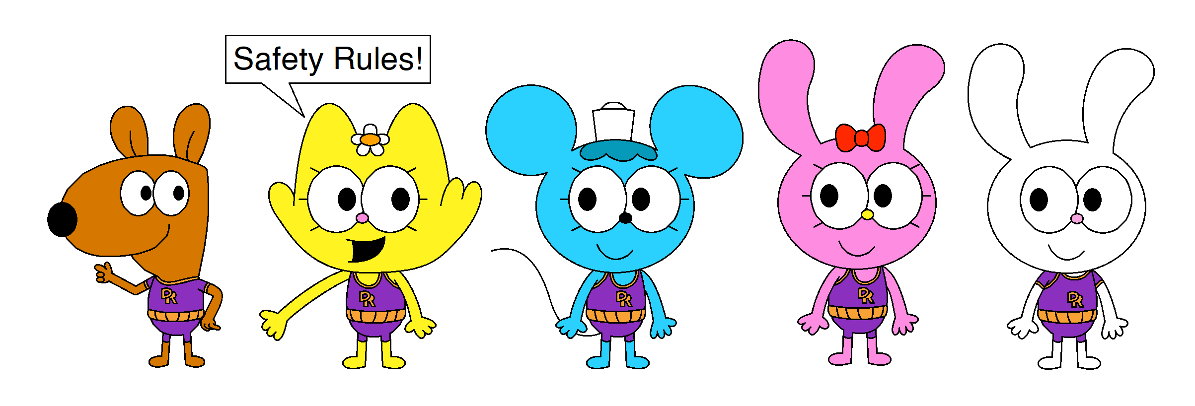 Rusty Ringtail Doodle Toons as Danger Rangers by pingguolover on DeviantArt