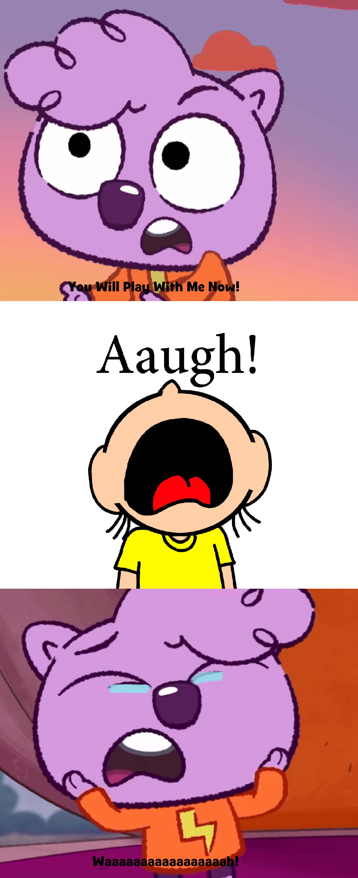 Maggy screaming at Dora by pingguolover on DeviantArt