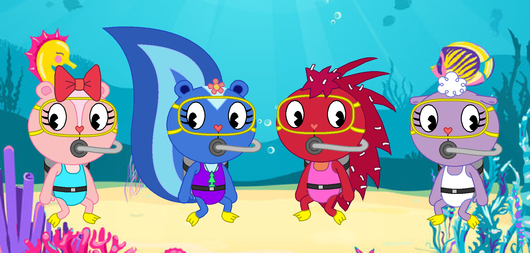 Scuba Diving HTF Girls ALT by pingguolover on DeviantArt