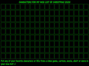 My Nice List For Christmas 2023 Template