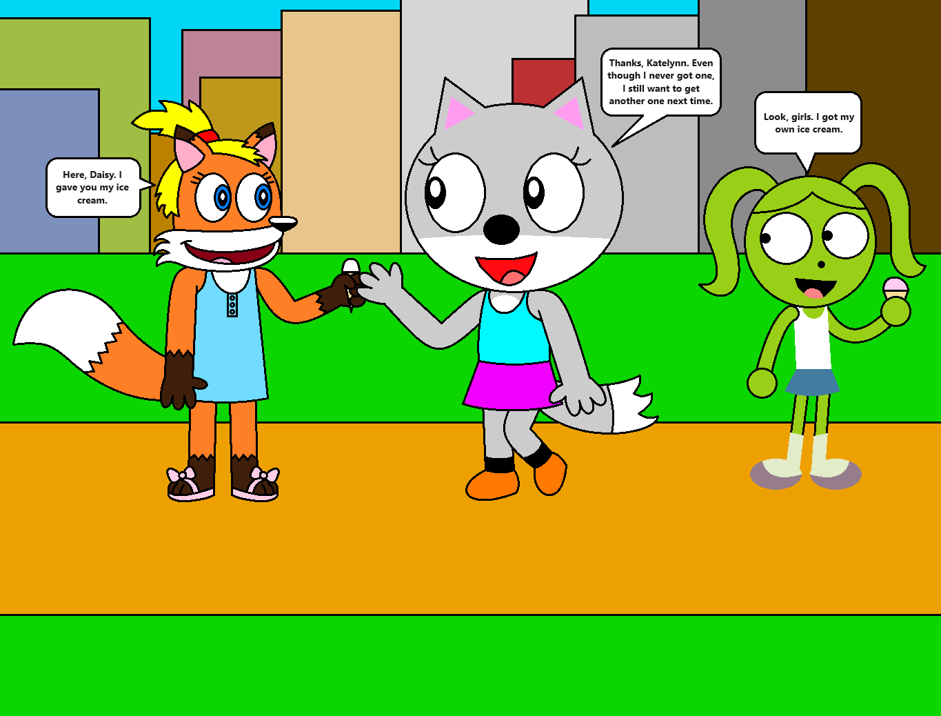 Katelynn, Daisy and Aline in Summer Fun by pingguolover on DeviantArt