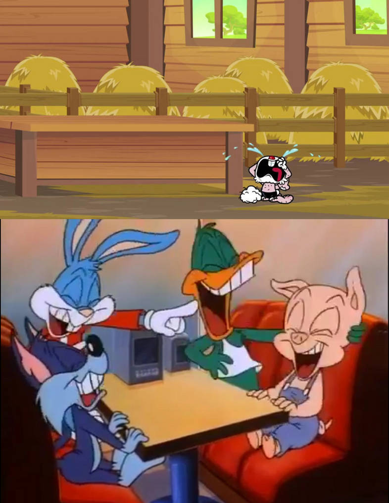 Tiny Toons laugh at Bunnie crying by pingguolover on DeviantArt