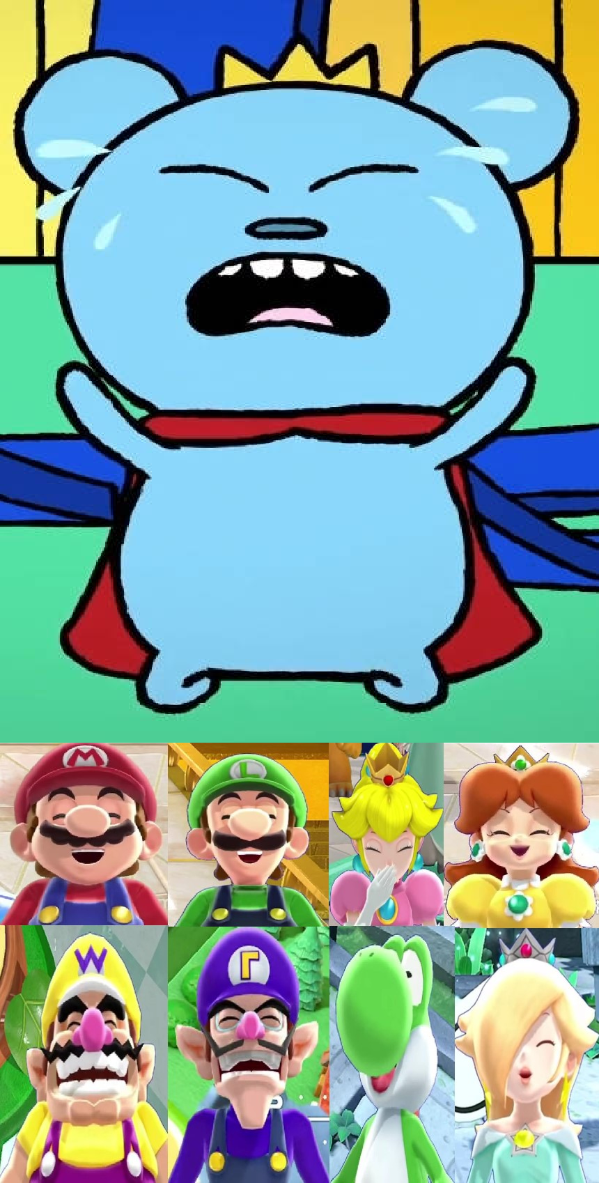 The Superstar Gang Laughs At Bossy Bear Crying By Pingguolover On the-superstar-gang-laughs-at-bossy-bear-crying-by-pingguolover-on