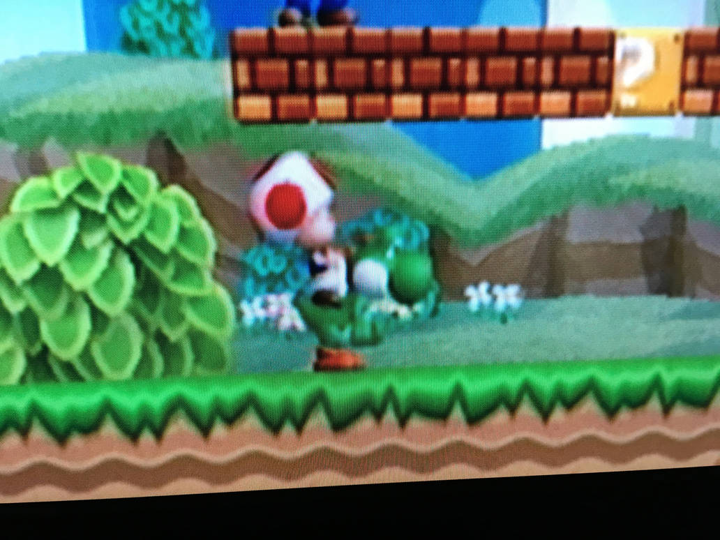 Toad Riding Yoshi by pingguolover on DeviantArt