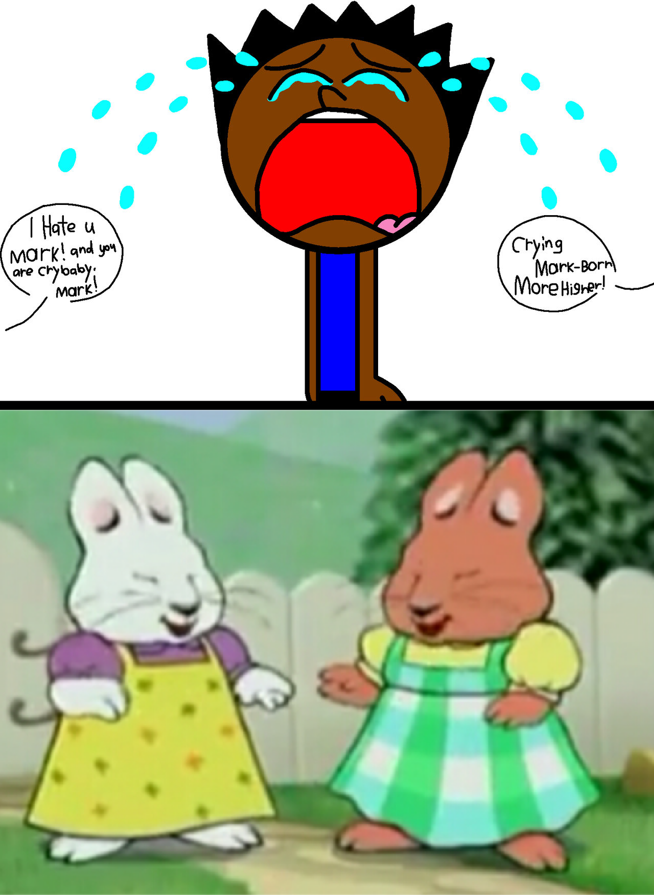 Ruby Rabbit Cry Ruby and Louise laugh at Mark-Born crying by pingguolover on DeviantArt