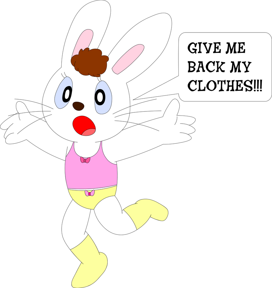 Mimi Rabbit running in her underwear (UPDATE) by pingguolover on DeviantArt