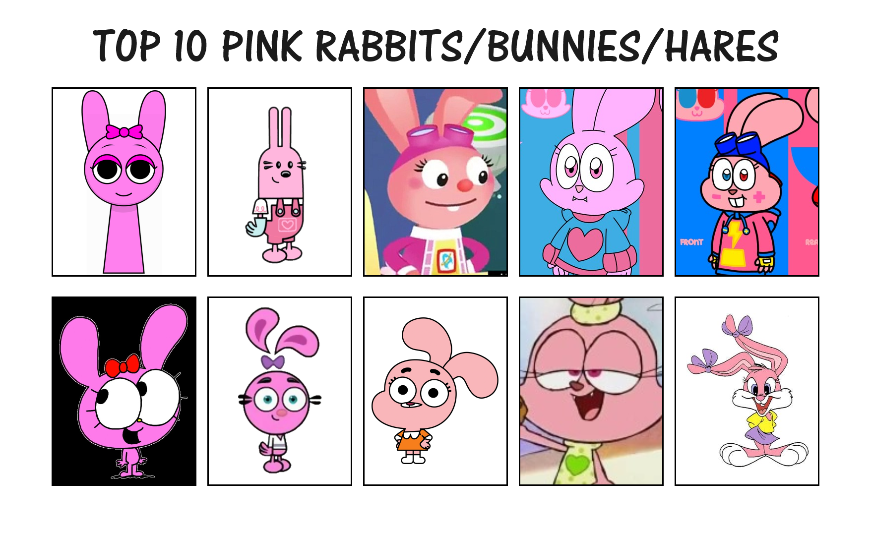 Top 10 Pink Rabbits by pingguolover on DeviantArt