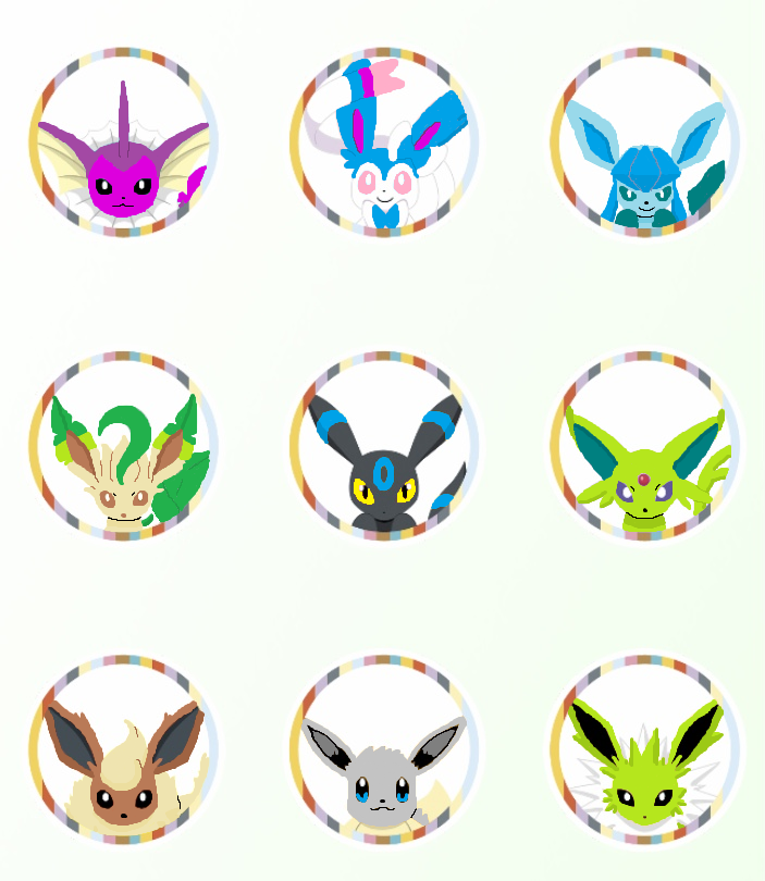 Pokemon Stickers Shiny Glaceon