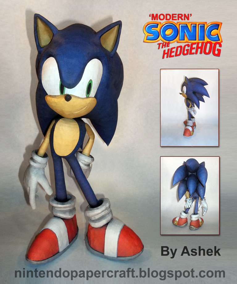 Modern Sonic Papercraft