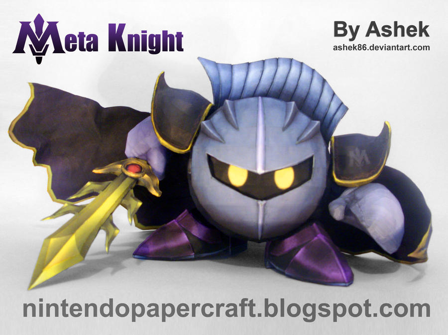 Meta Knight Papercraft by Ashek86 on DeviantArt