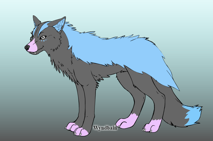 Wolf character made in Wolf Maker by Wyndbain