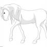 Stallion Lineart - shaded