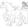 Horse Line Art 38