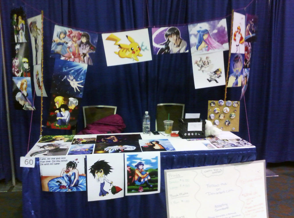Display table at Senshi con by Chibi-Narusegawa on DeviantArt
