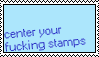 center your stamps