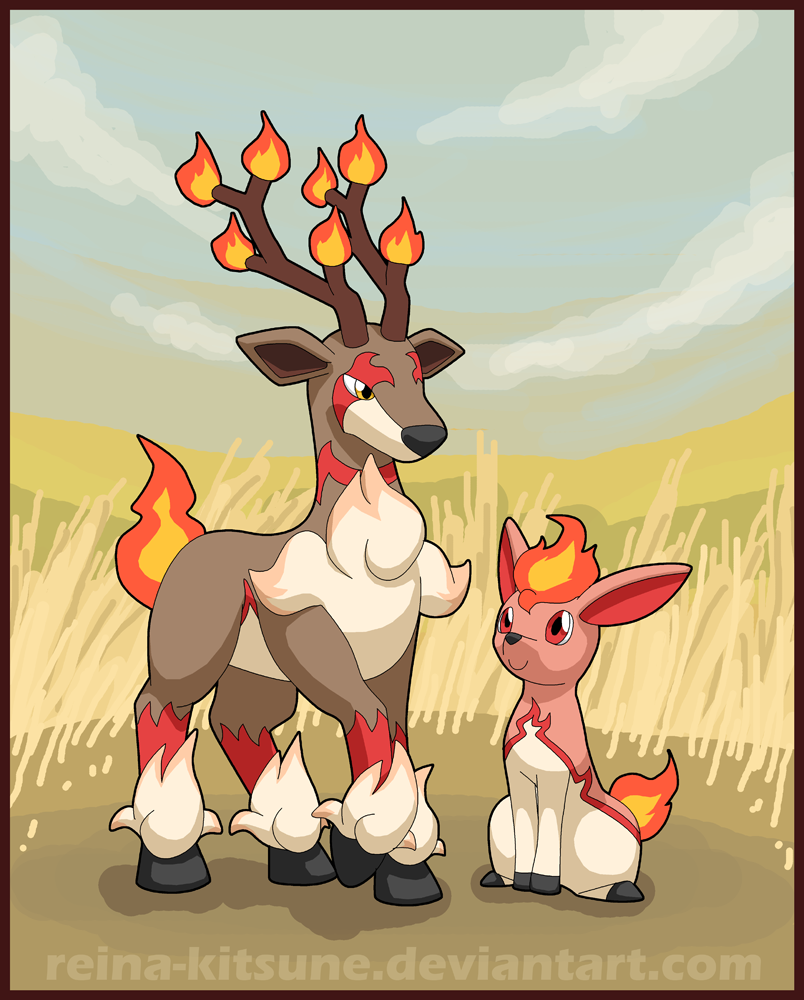 Contest entry: Fire Sawsbuck and Deerling